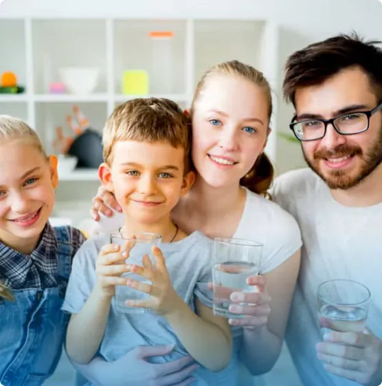 pHountain water filtration system installed in a home