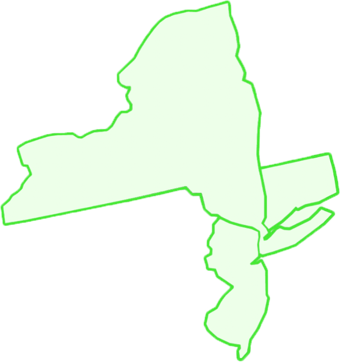 Tri-State region map