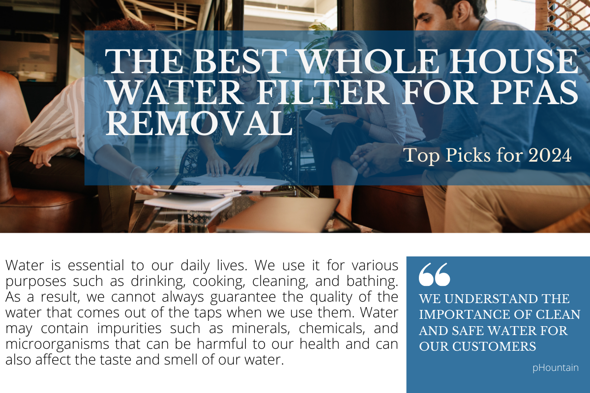 Best Whole House Water Filter for PFAS Removal: Top Picks