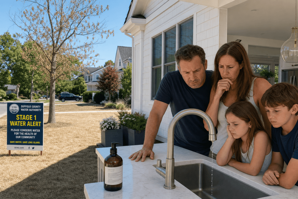 East Hampton Water Pressure Declines After Suffolk County Water Authority Stage 1 Water Alert? Here’s Why (July 2026)