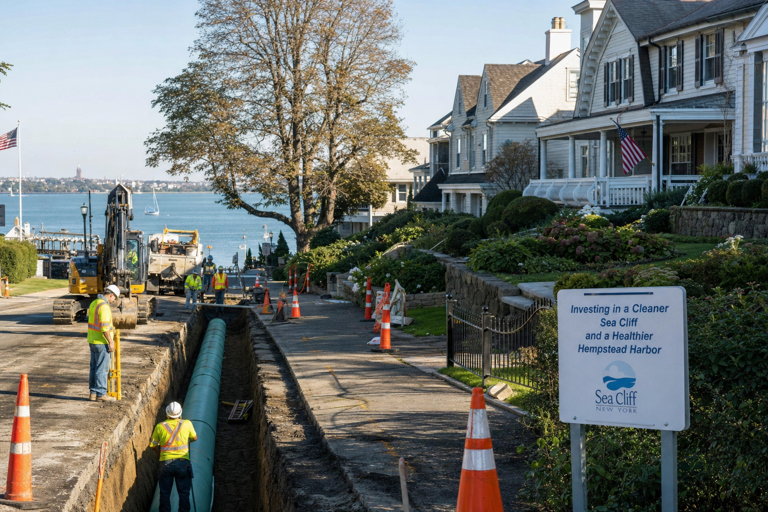 Sea Cliff Sewer Odors and Harbor Concerns – Here’s How the $6.5M Sewer Project Changes Your Water Story (June 2024)
